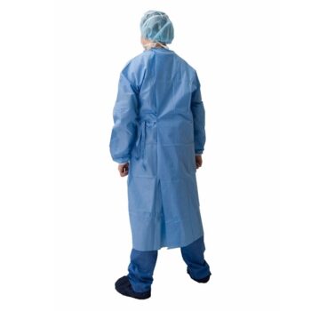 AR MED Reinforced Surgical Gown XXL (With Green Neck Line) - Image 2